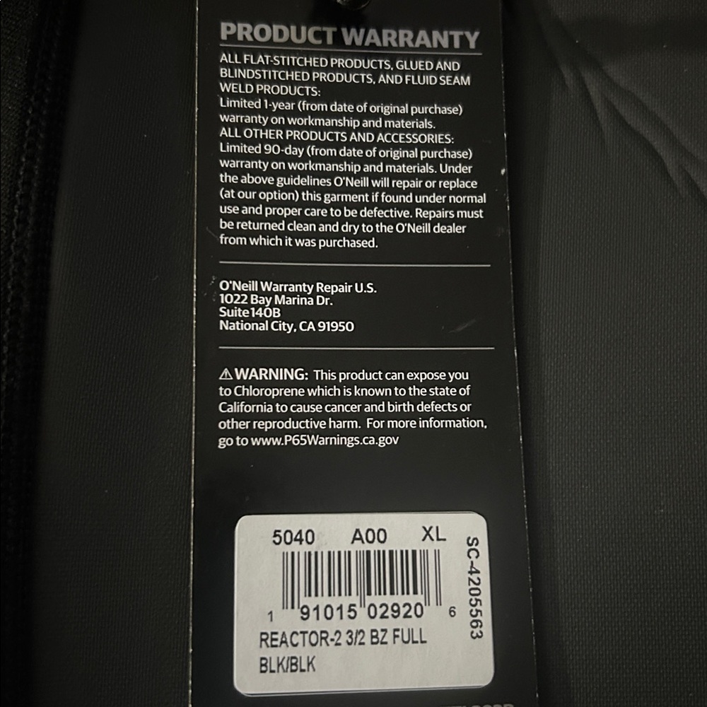 O'Neill Wetsuit - Picture 4 of 4